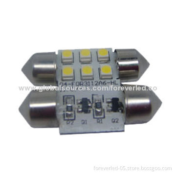 RV 212 LED Light Bulb White 31mm(1.25") 6-SMD 11-18V Festoon Dome Light LED Bulbs 211, 212, 6411New